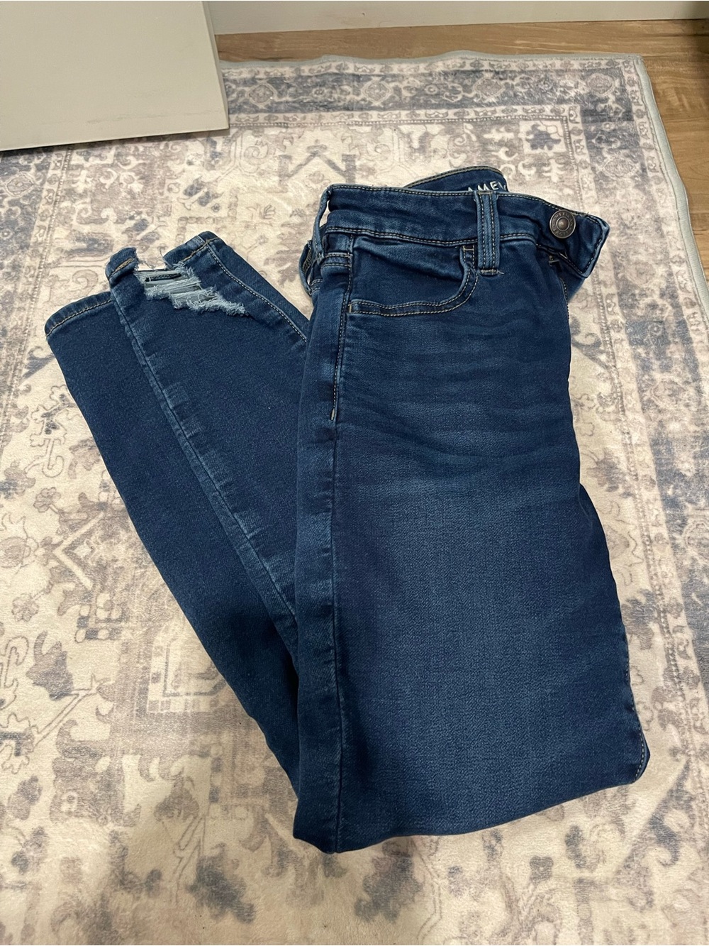 American Eagle Outfitters Dark Indigo Skinny Jeans